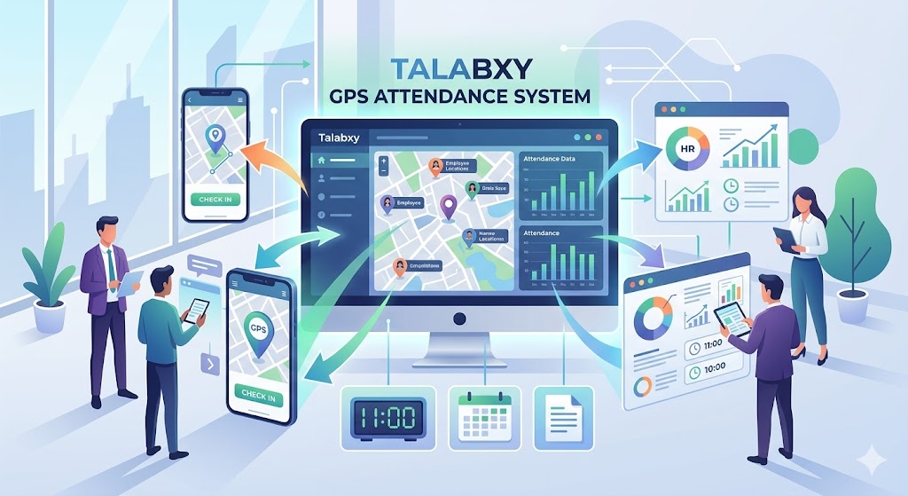 نظام الحضور والانصراف باستخدام GPS: أفضل برنامج إدارة موظفين للشركات في مصر